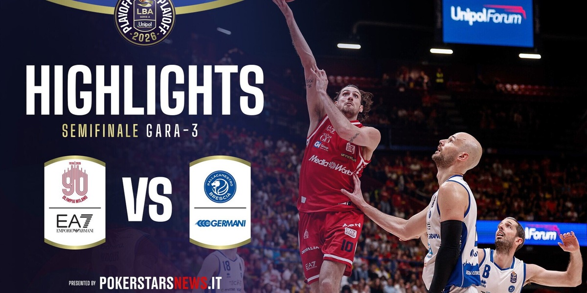 EA7 Emporio Armani Milano - Germani Brescia | PokerstarsNews Highlights Serie A Unipol 2025/2026