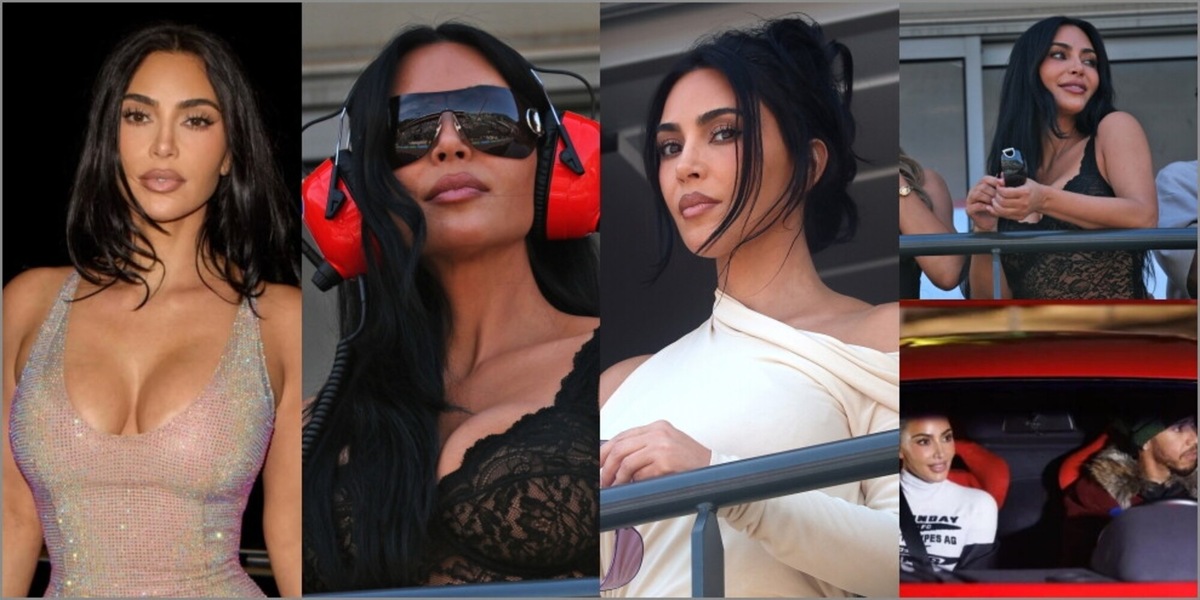 Kim Kardashian pazza di Hamilton: festeggia anche lei la vittoria Ferrari