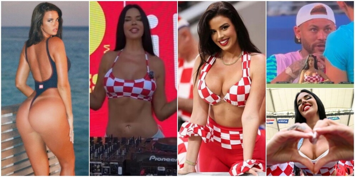 Ivana Knoll fa ballare Los Angeles durante Brasile-Marocco, ma non dimentica la sua Croazia