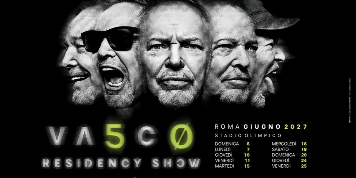 Vasco, per 50 anni di carriera 10 date all'Olimpico a Roma tra il 6 e il 25 giugno '27