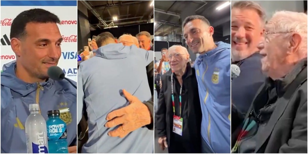 Argentina, Scaloni cuore d'oro. "Messi? Rispondo perché sei tu": siparietto col giornalista 91enne