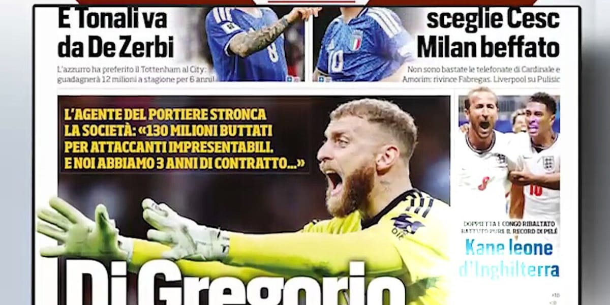 La Juve, Di Gregorio e le sue veritá