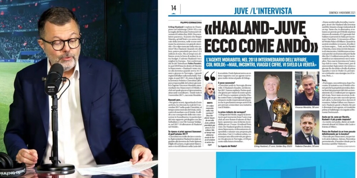 Haaland alla Juve, il grande rimpianto e la vera storia. Se solo Marotta si fosse preso un rischio...