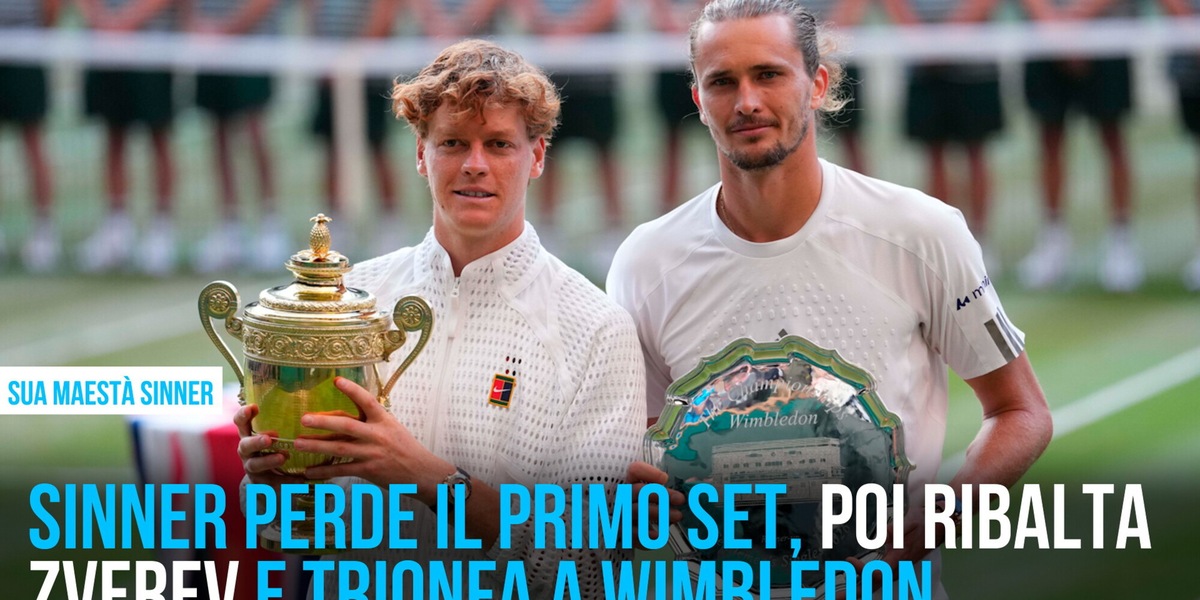Sinner, apoteosi bis a Wimbledon