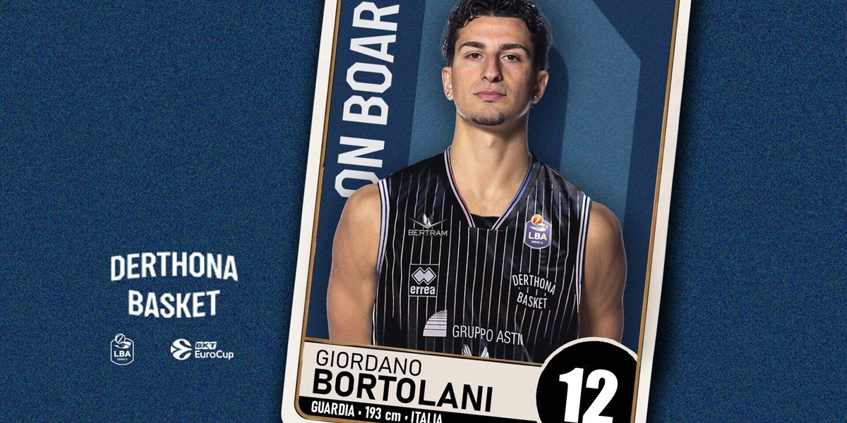 Derthona Basket firma Giordano Bortolani