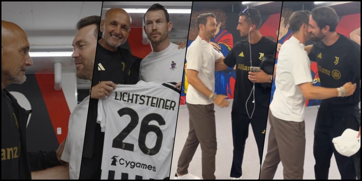 Lichtsteiner ritrova la Juve, Spalletti gli consegna la maglia