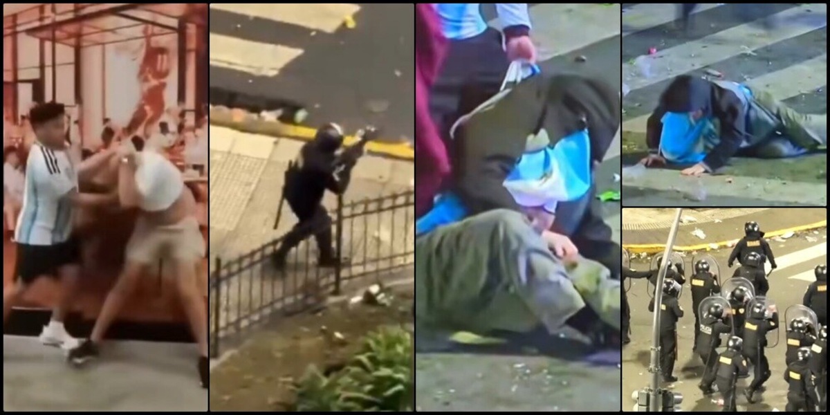 Scontri con la polizia, idranti sulla folla e spari: in Argentina scoppia il caos dopo il ko ai Mondiali