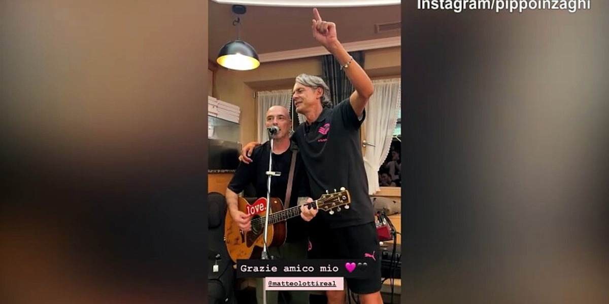 Palermo, ecco Inzaghi versione cantante: "Certe notti...."