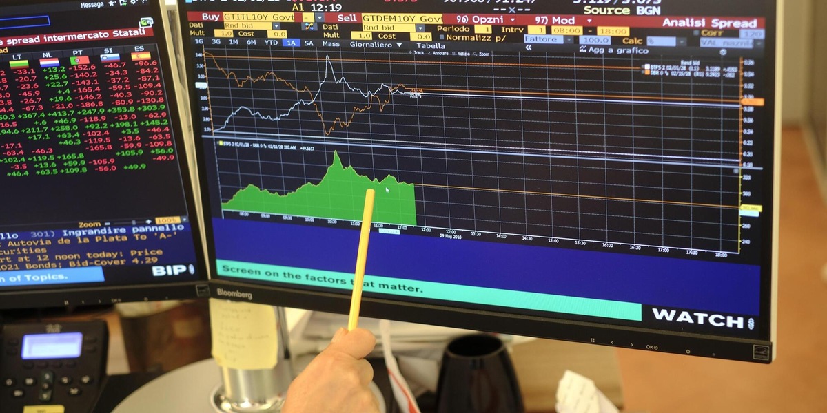 Lo spread tra Btp e Bund apre piatto a 77 punti base