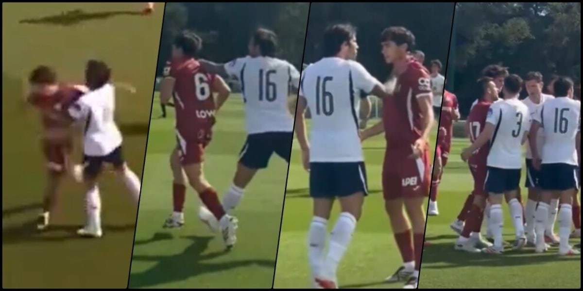 Tonali trascina il Tottenham di De Zerbi e poi perde la testa: mani al collo e scintille con Martin