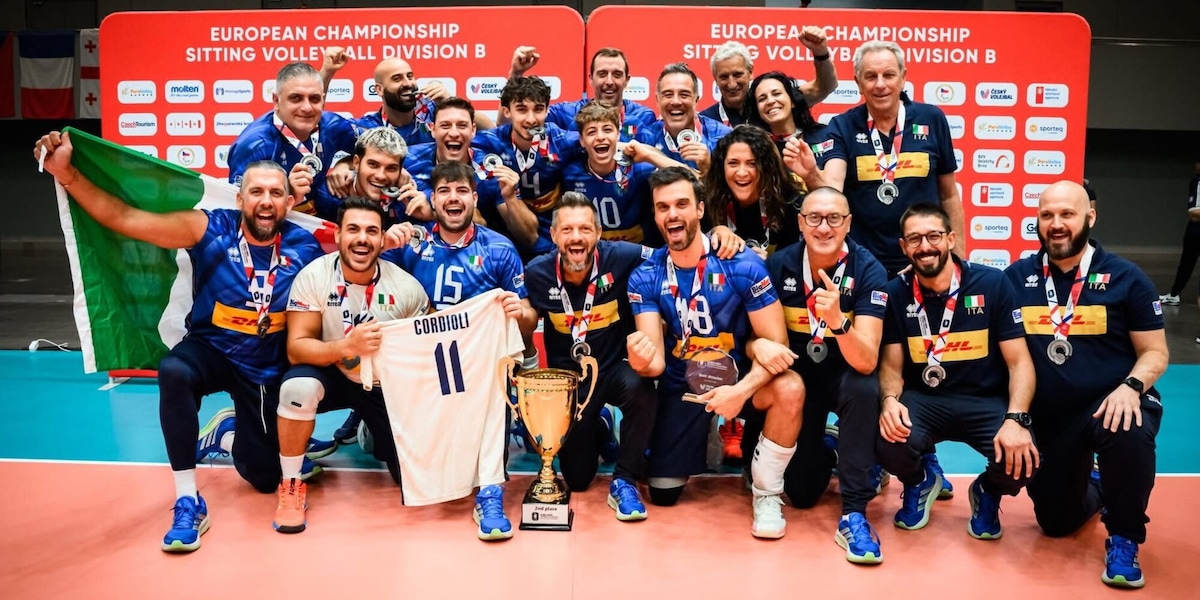 Sitting Volley: l’Italia è d'argento agli Europei B a Brno