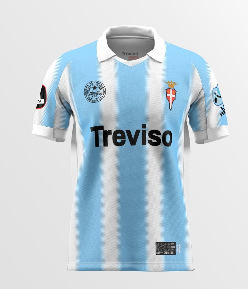 Calcio: il Treviso presenta la maglia disegnata da tifosi e AI