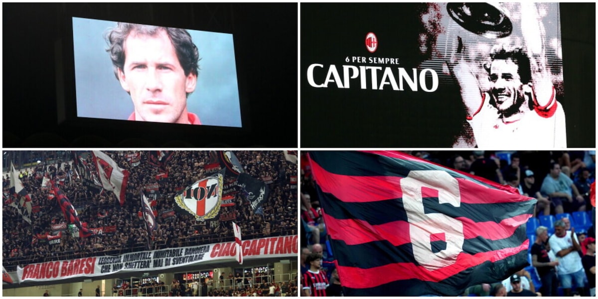 Baresi infinito, San Siro si commuove: il tributo prima di Milan-Venezia è da brividi