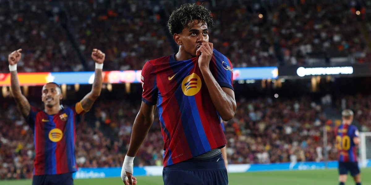 Liga: doppiette di Yamal e di Raphinha, il Barcellona batte Rayo Vallecano 5-2