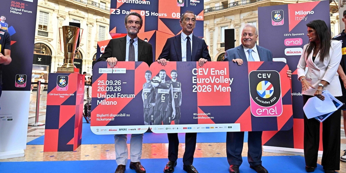 Taglio del nastro a Milano per EuroVolley 2026