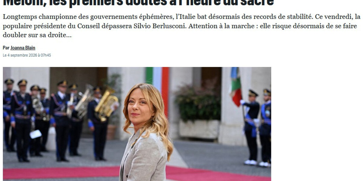 Meloni, 'abbiamo più consenso del primo giorno, ne siamo fieri'
