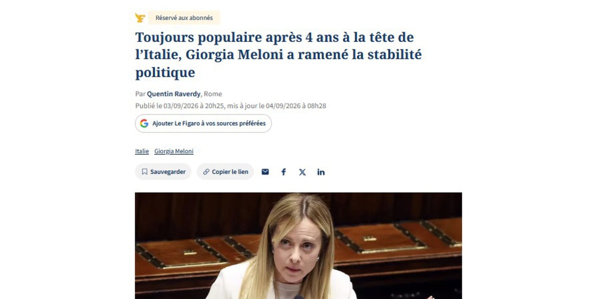 Meloni, la stabilità è la prima grande riforma