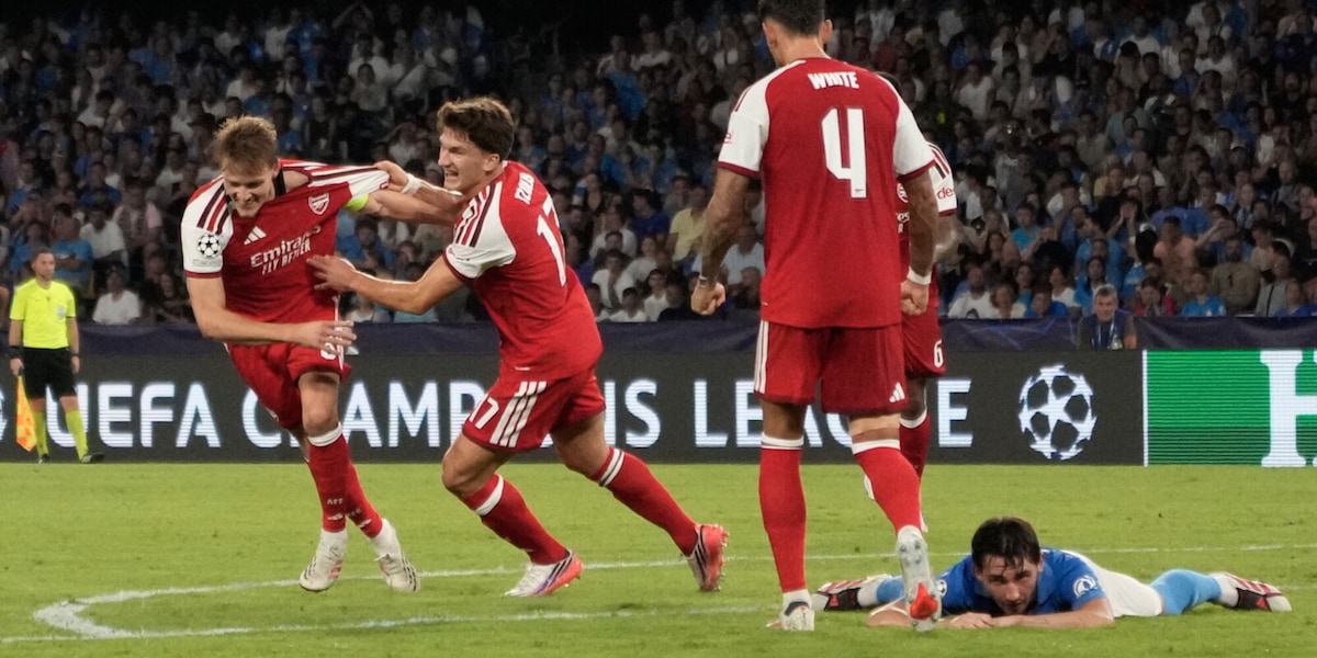 Odegaard, che gioiello al Maradona: Napoli ko anche in Champions, 3ª sconfitta di fila per Allegri!