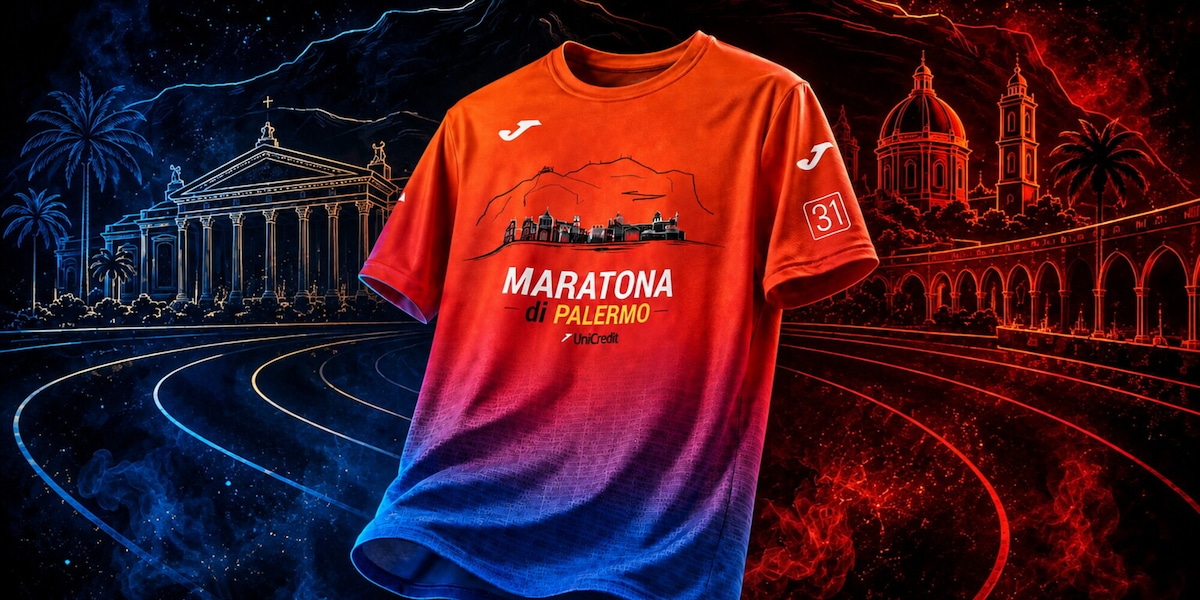 La T-shirt tecnica della Maratona di Palermo, un tributo alla città
