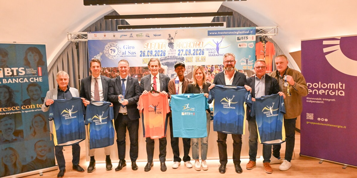 Presentato il BTS Trento Running Festival, al via sabato 26 e domenica 27 settembre 2026
