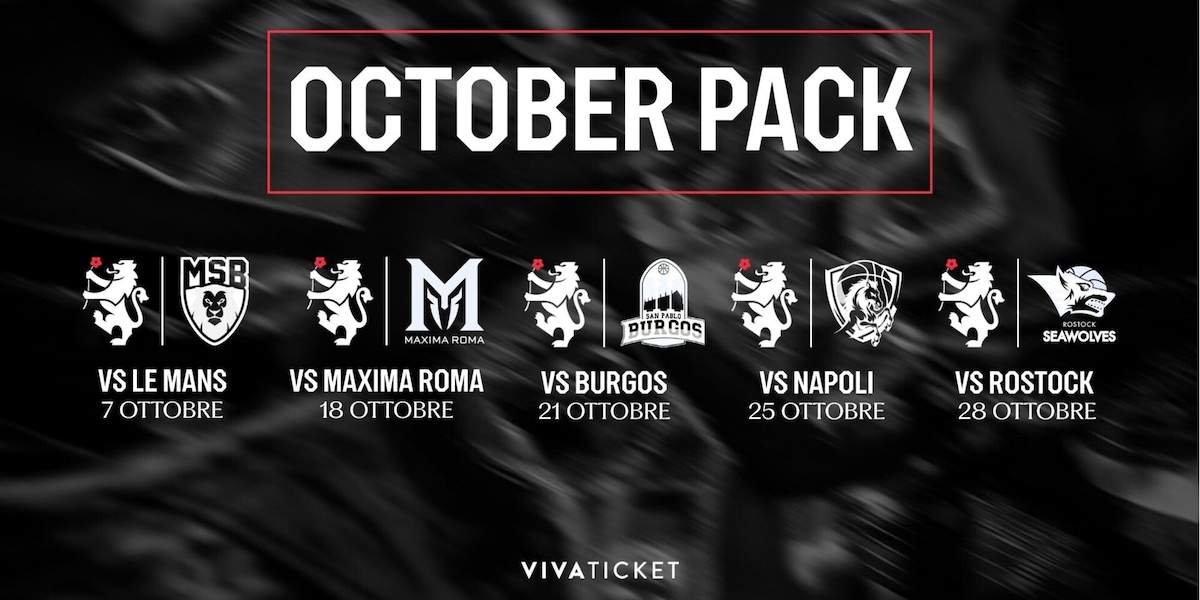 Ecco l'October Pack del Derthona Basket!