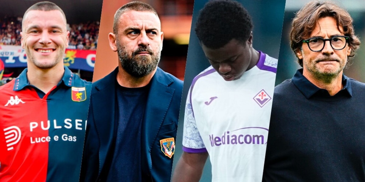 Pagelle Genoa-Fiorentina: Osmajic "puntero", De Rossi da la scossa. Oulai flop, Vanoli la stecca