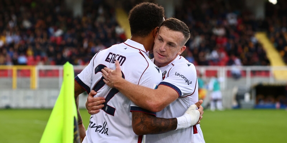 Bologna, prima vittoria a Lecce: Enem regala i tre punti a Palladino