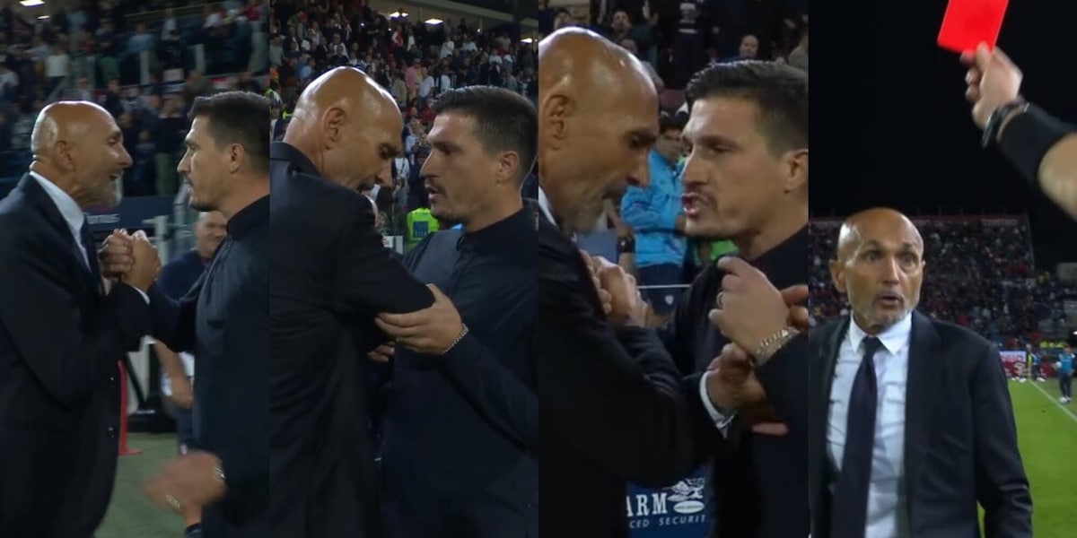 Spalletti-Pisacane, durissimo faccia a faccia a fine partita: rosso a entrambi