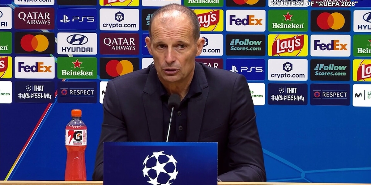 Allegri: "Giocando così non andiamo da nessuna parte"