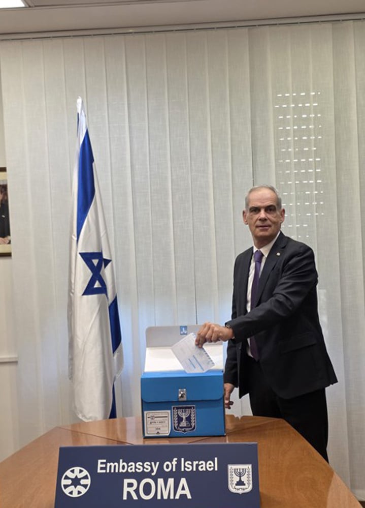 Oggi al voto i diplomatici israeliani nel mondo