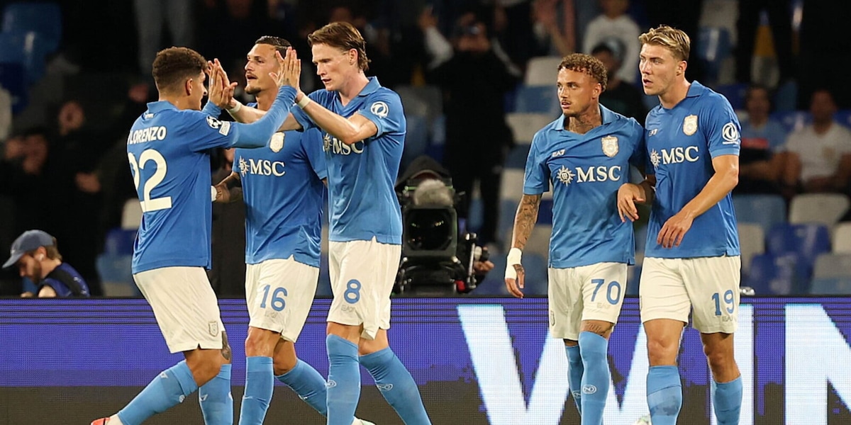 Pagelle Napoli-Bodo Glimt: Anguissa e Hojlund non incidono, Politano da record