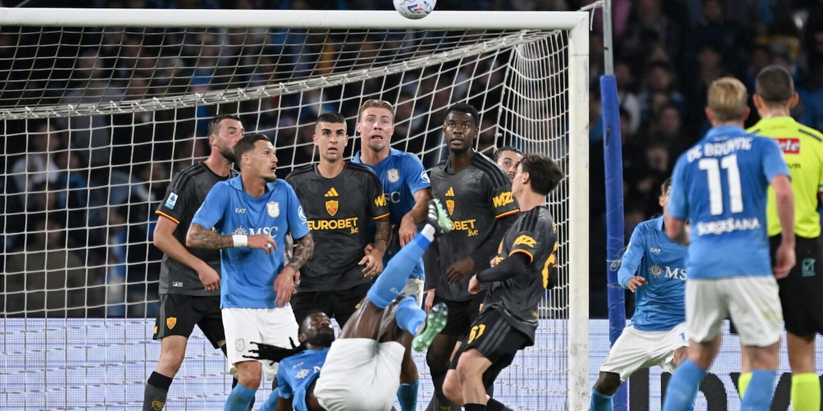Anguissa, il clamoroso gol in rovesciata che porta avanti il Napoli di Allegri