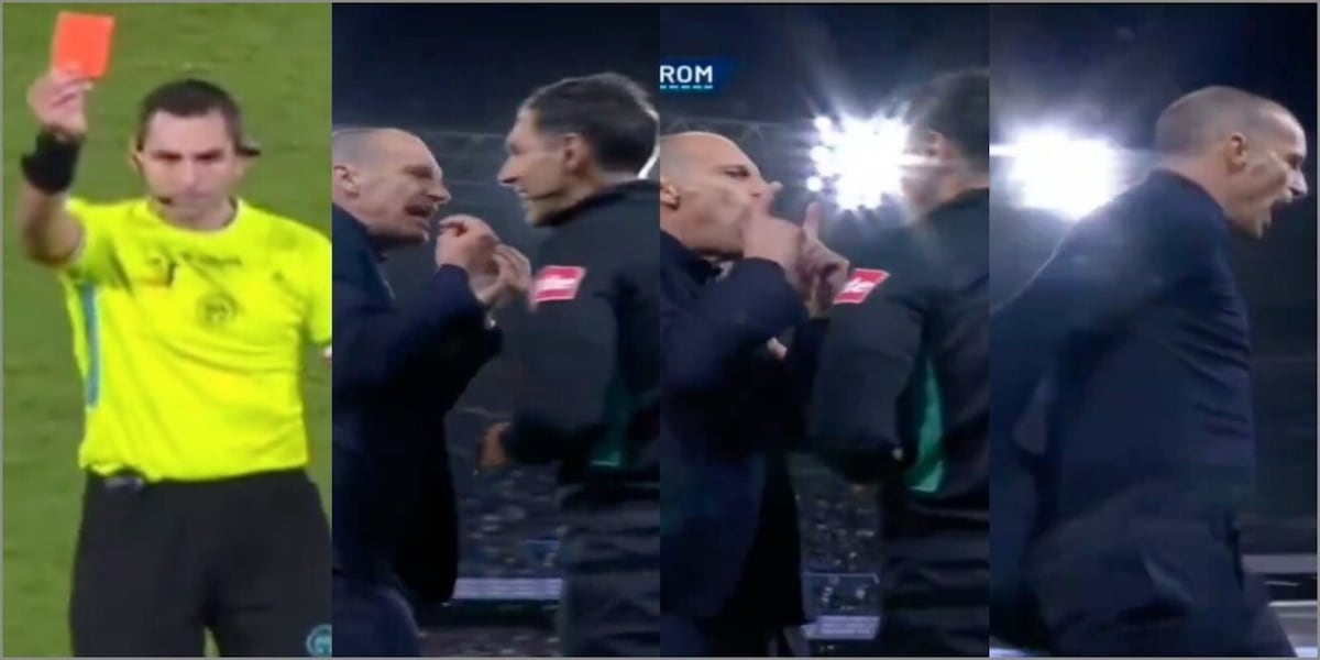 Allegri senza giacca e cravatta, furia e rosso nel finale di Napoli-Roma: la ricostruzione