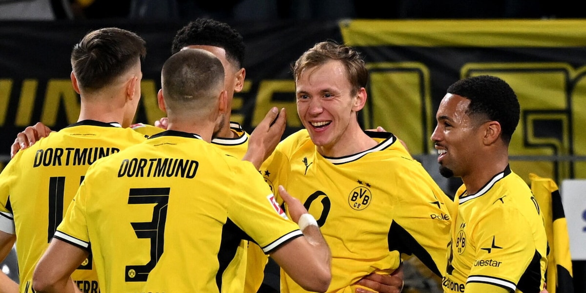 Il Borussia Dortmund batte l'Eintracht Francoforte e vola da solo in vetta alla Bundesliga