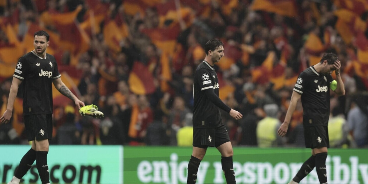 Galatasaray-Juve, finisce malissimo per i bianconeri: a Istanbul, tracollo e infortuni