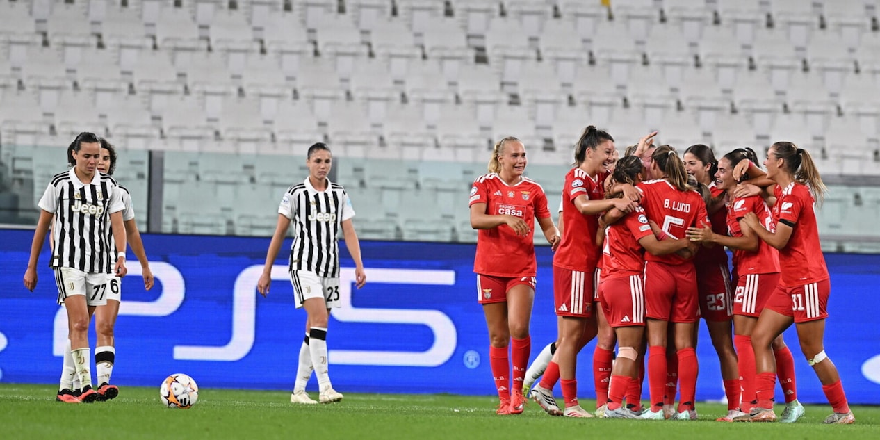 Juve, esordio amaro per le Women in Champions: il Benfica vince allo Stadium 1-2