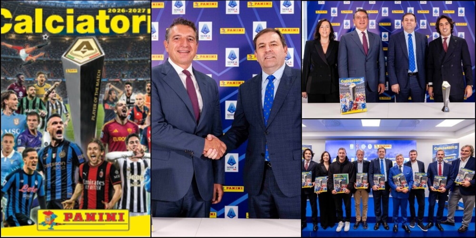 Nuova collezione "Calciatori 2026-2027": rinnovato l’accordo tra Lega Calcio Serie A e Panini
