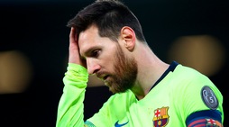 Messi, altra notte da incubo dopo quella con la Roma all'Olimpico
