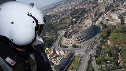 Coronavirus a Roma: per Pasqua controlli anche in elicottero