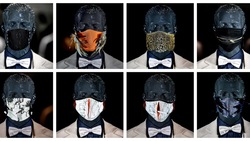 Le mascherine alla moda del sarto Wolfgang Schinke