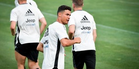 Cristiano Ronaldo, primo allenamento con la Juventus