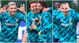 Juve, rifinitura Champions: i sorrisi di Chiesa, le facce e le esultanze