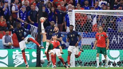 Francia-Marocco: El Yamiq, rovesciata pazzesca: Lloris e palo, niente pari