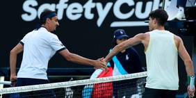 Sonego, che colpi con Alcaraz: Carlos gli fa i complimenti!