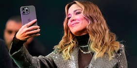 Diletta Leotta, selfie a San Siro per Inter-Juventus