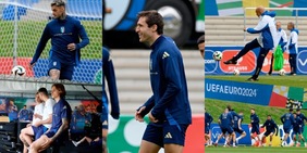 Sorrisi Chiesa e Spalletti si allena sui rigori: l'Italia al lavoro in Germania