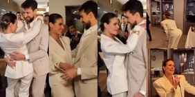 Acerbi controcorrente: matrimonio intimo con Claudia Scarpari