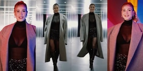 Trasparenze e paillettes: Dilletta Leotta illumina il derby Milan-Inter