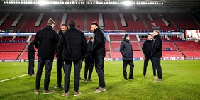 Juve, walk around nello stadio del Psv: sorrisi e concentrazione alla vigilia Champions