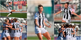 Juve Women, show e spettacolo con la Roma: tripletta Girelli